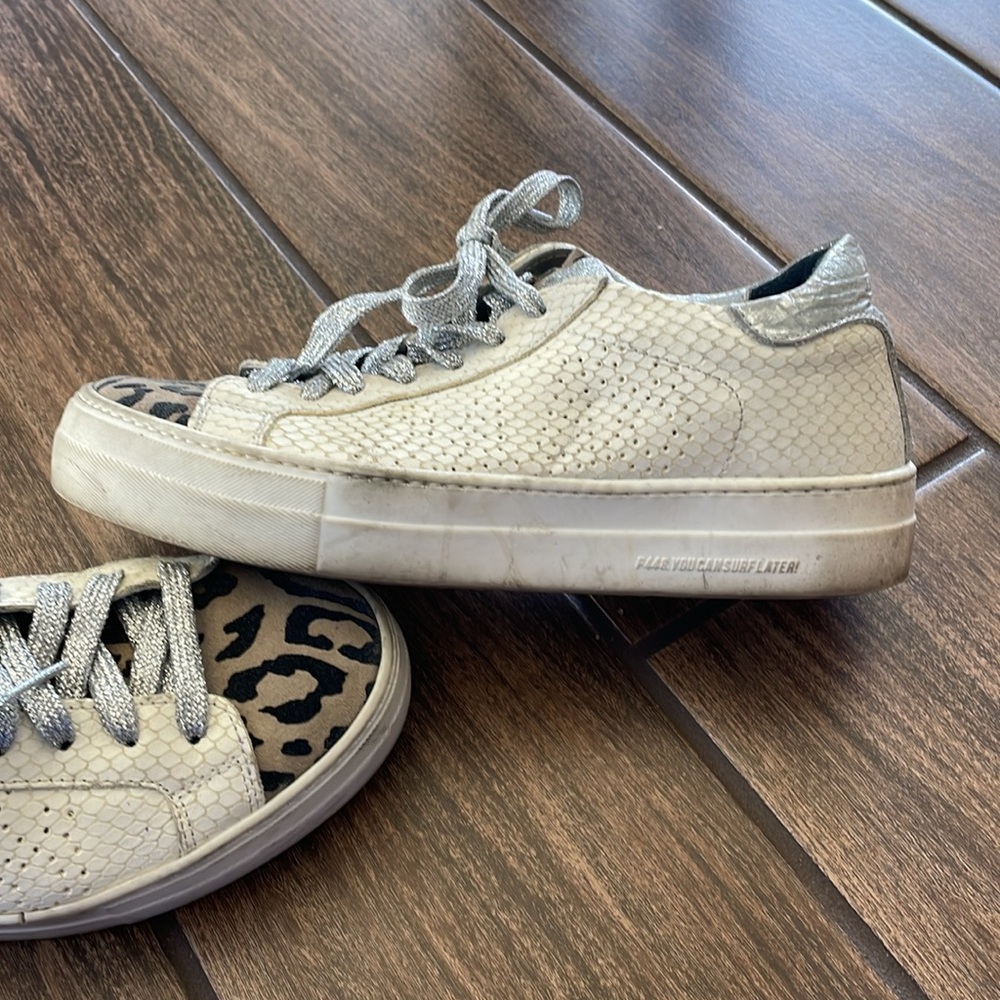 Thea Python Roccia White Leather Platform Sneaker… - image 2